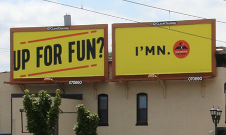 Up for Fun? I'MN Campaign Billboards